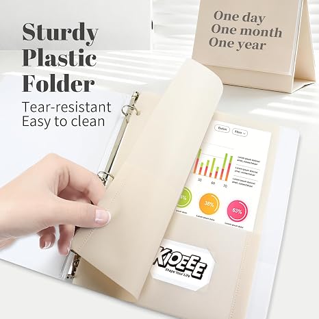 7 Pack Plastic Folders with Po - Paper Punch 3 Hole recension och pris