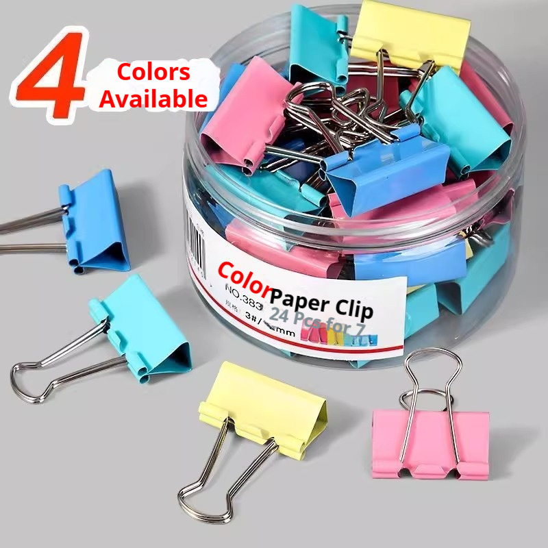 Colored Binder Clips Mixed Col - Binder Clip Assorted recension och pris